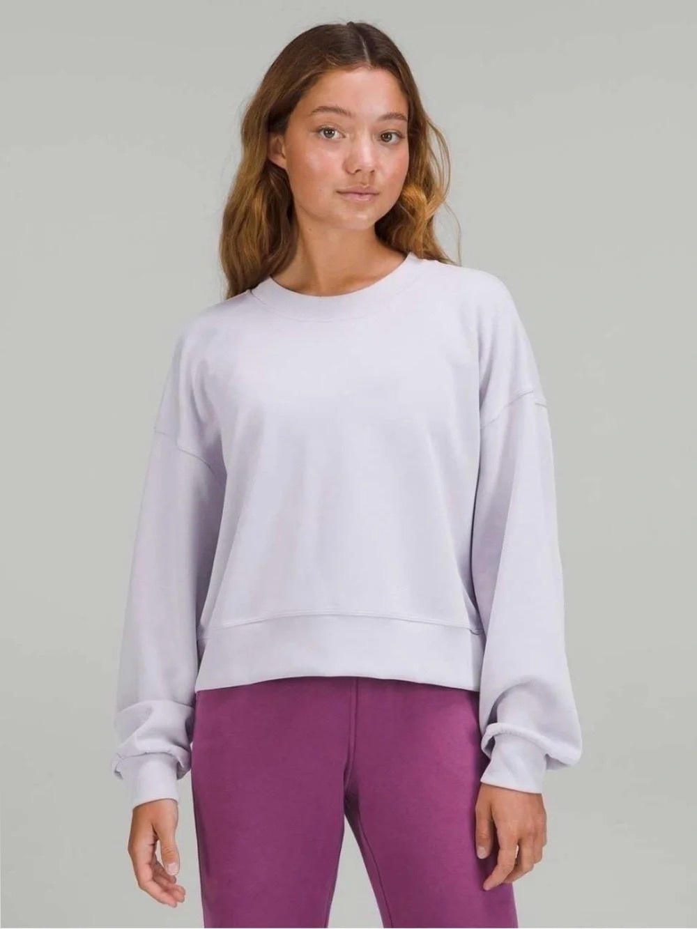 Lululemon Softstream Perfectly Oversized Crew Lilac